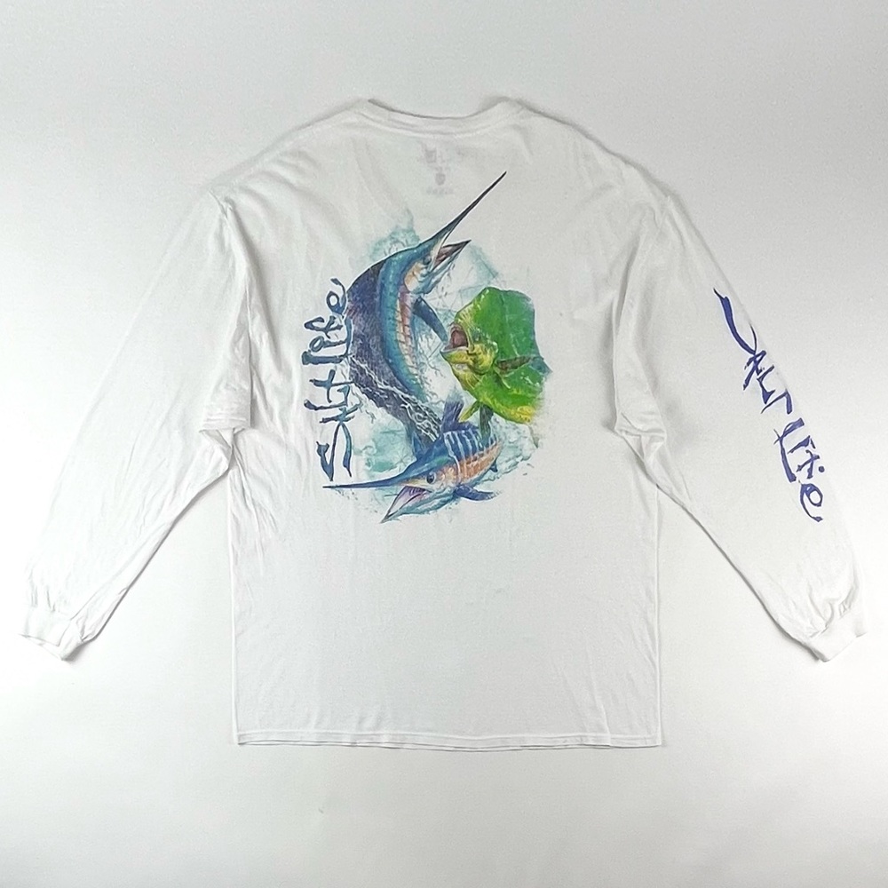 Salt Life Pocket Long Sleeve Fish Graphic Tee